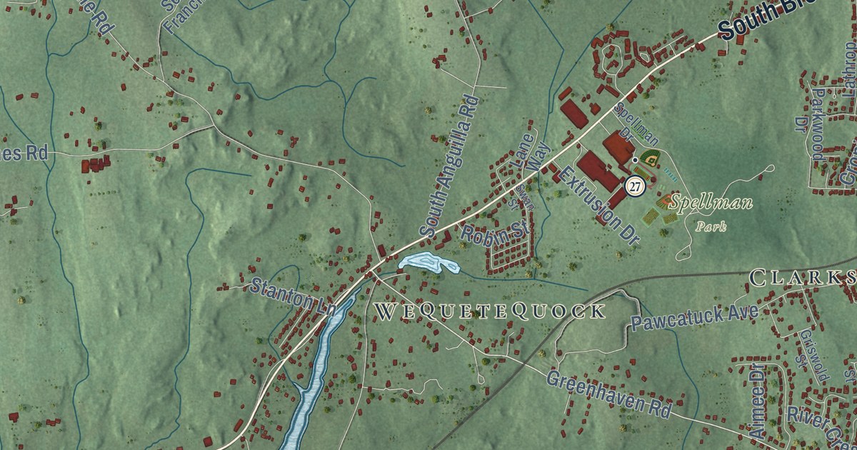 Map of Stonington, Connecticut in 2026