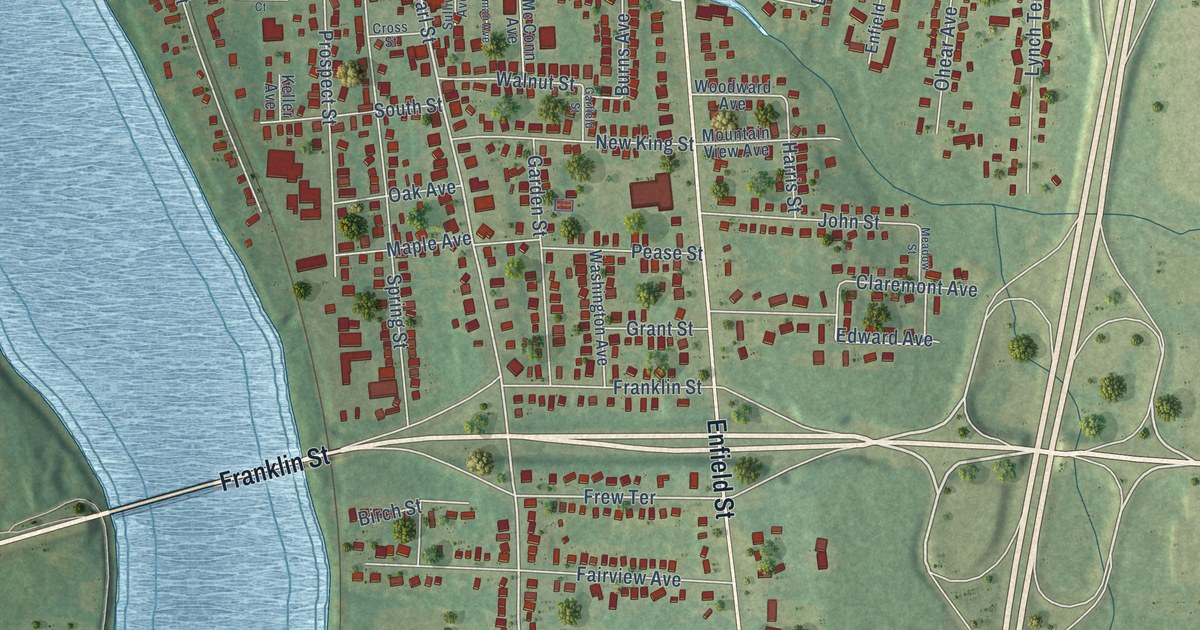 Map of Thompsonville, Connecticut in 2026