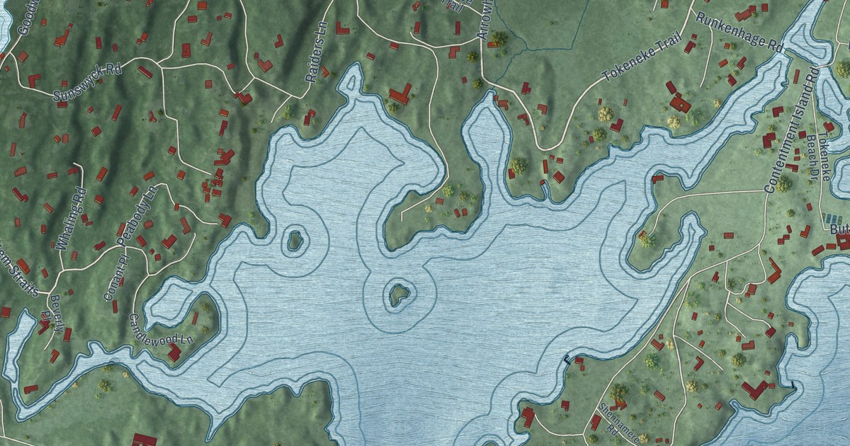 Map of Tokeneke, Connecticut in 2026