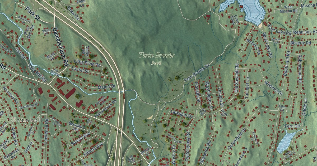 Map of Trumbull Center, Connecticut in 2026