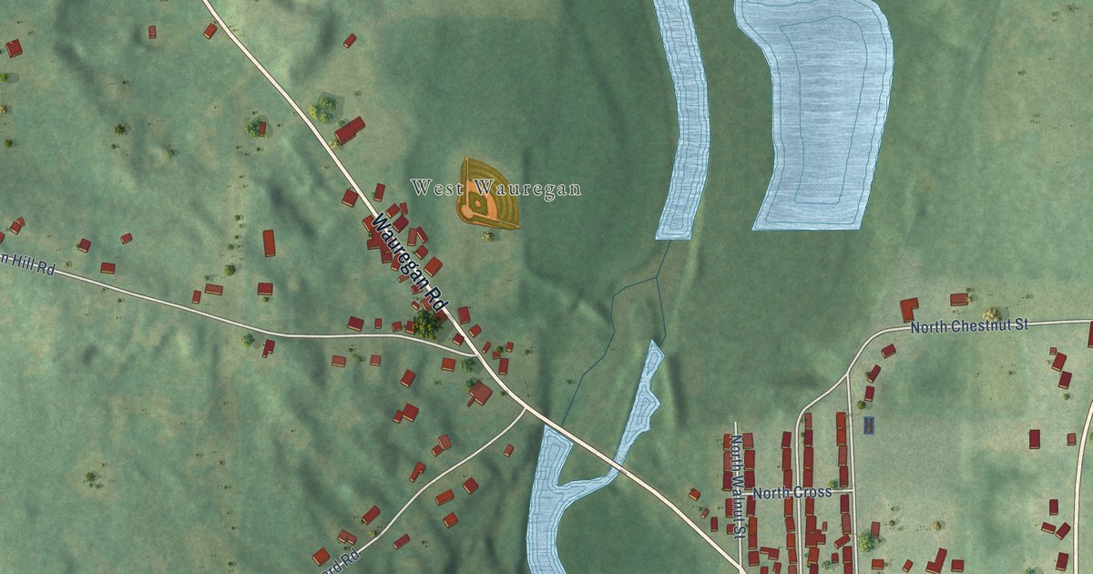 Map of Wauregan, Connecticut in 2026