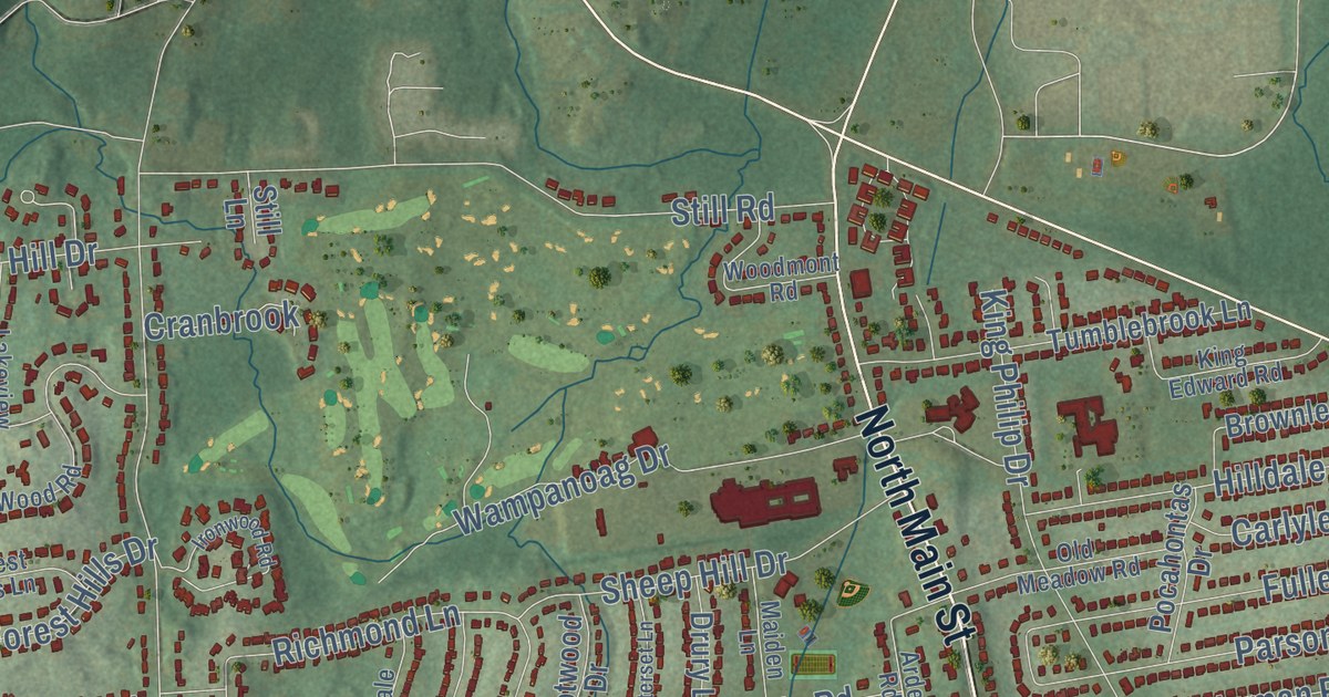 Map of West Hartford, Connecticut in 2026