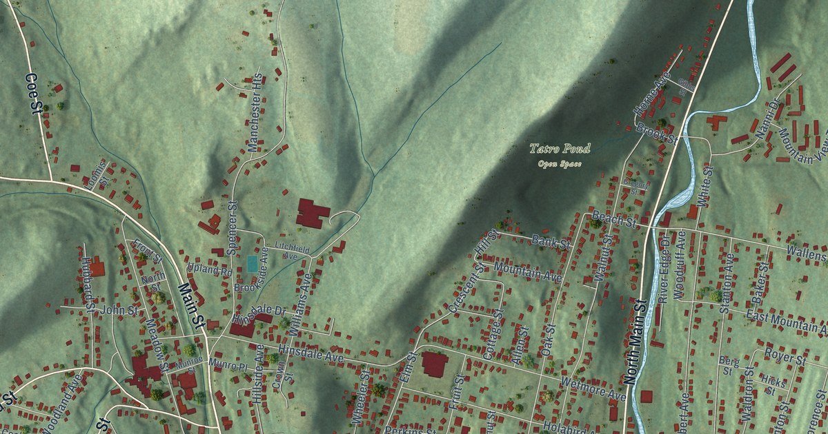 Map of Winsted, Connecticut in 2026