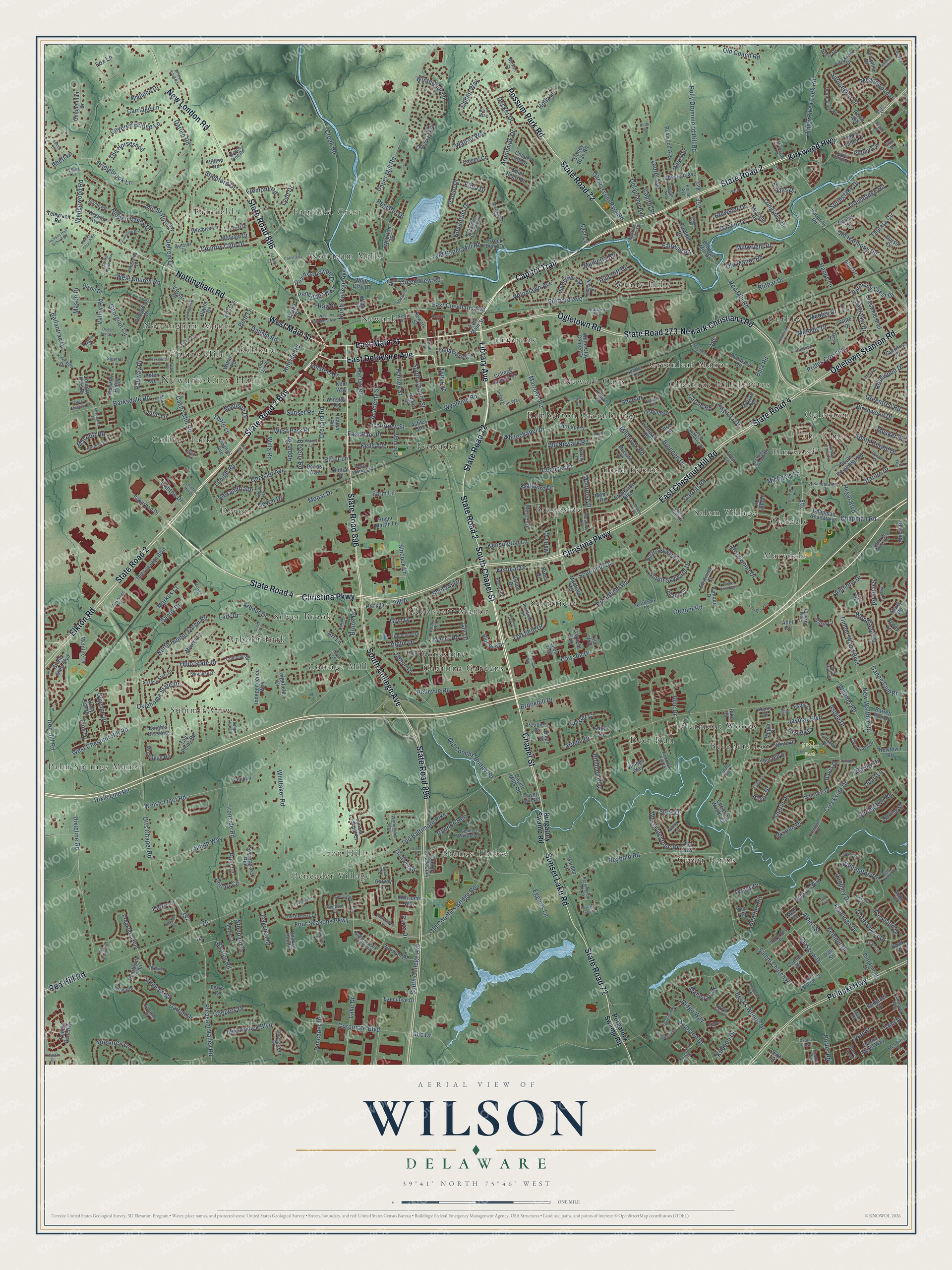 Watermarked full-map preview of Wilson, Delaware