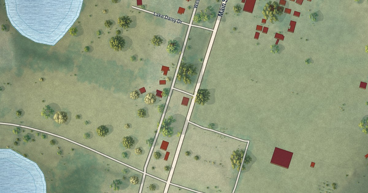 Map of Altoona, Florida in 2026