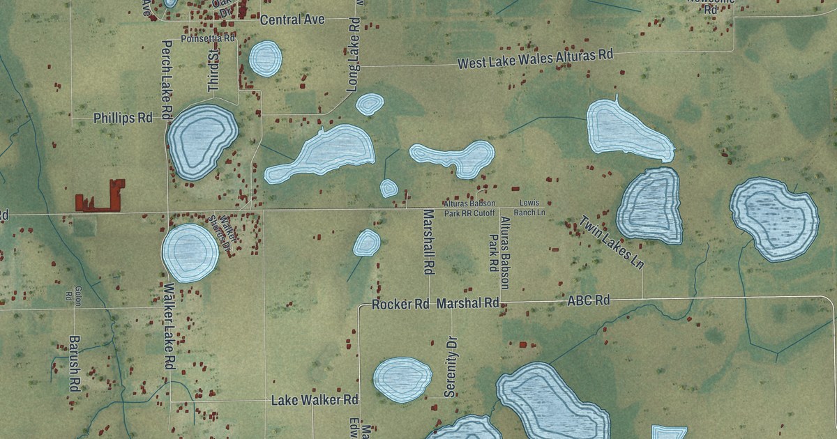 Map of Alturas, Florida in 2026