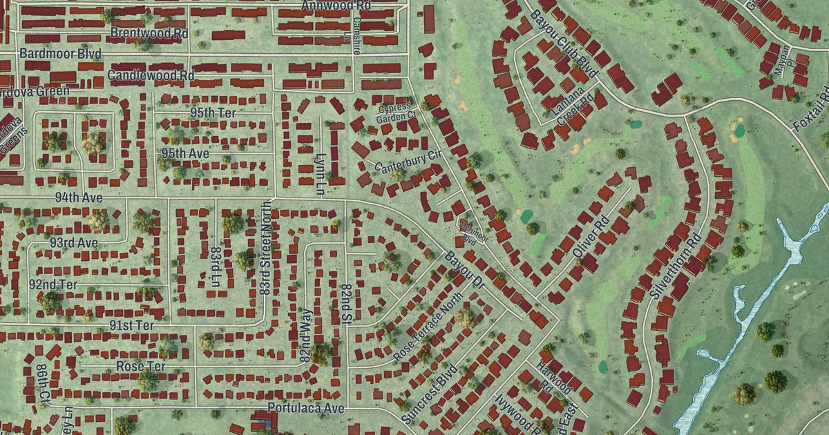 Map of Bardmoor, Florida in 2026