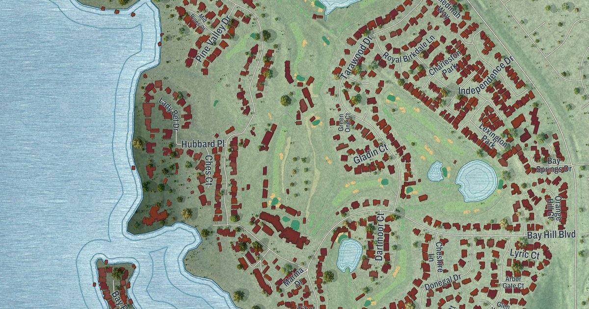 Map of Bay Hill, Florida in 2026