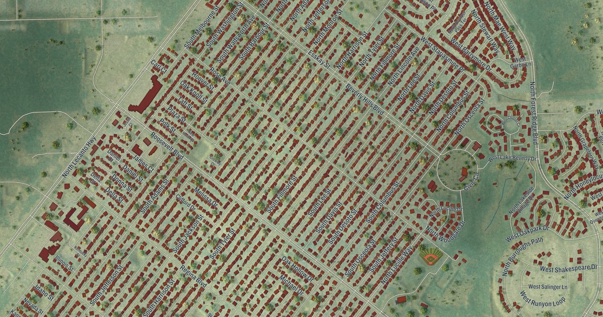 Map of Beverly Hills, Florida in 2026