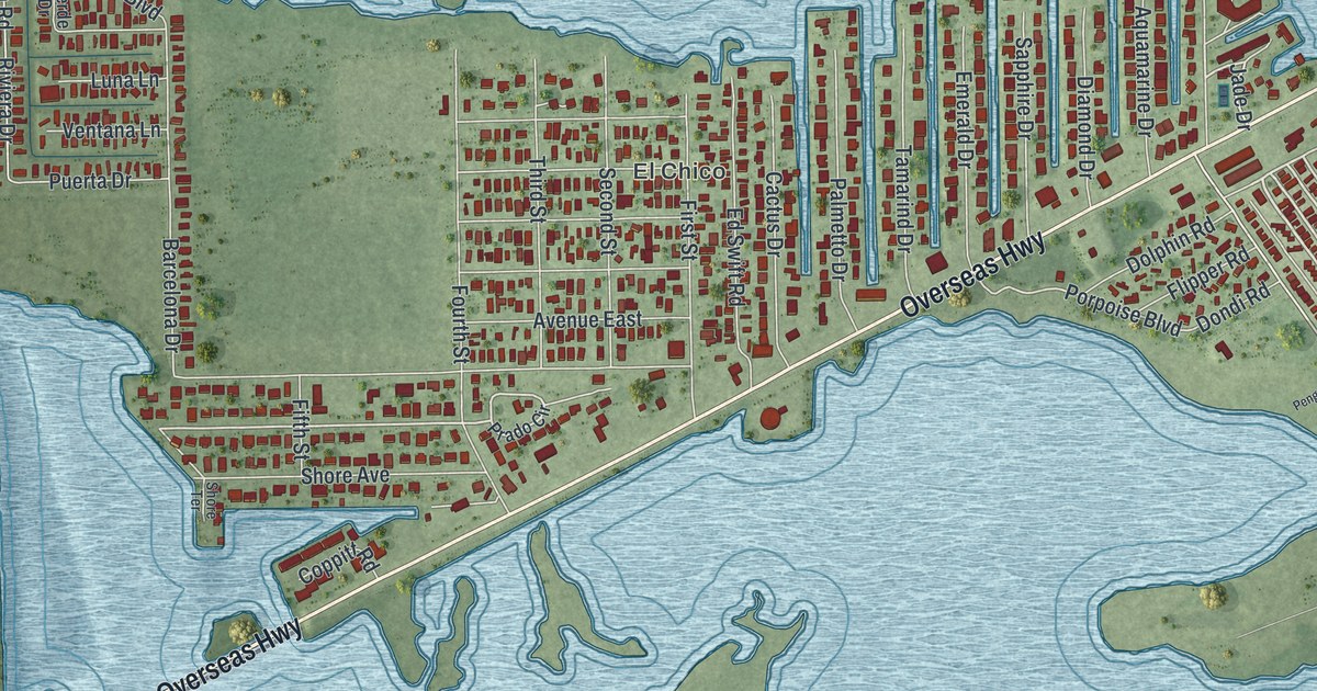 Map of Big Coppitt Key, Florida in 2026