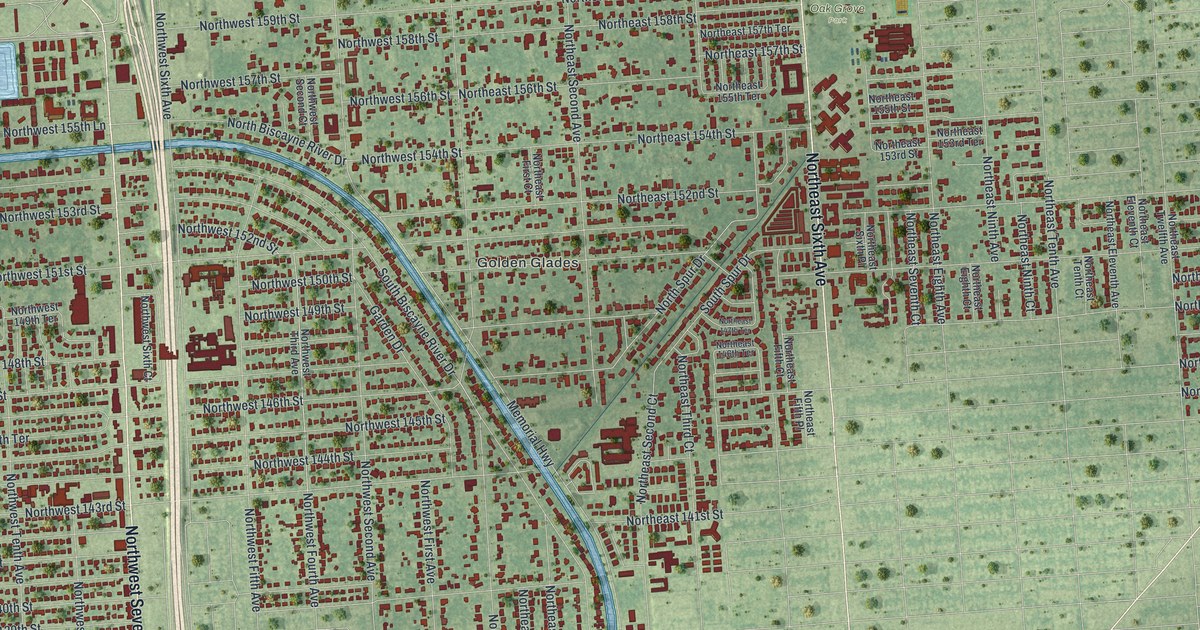 Map of Biscayne Gardens, Florida in 2026
