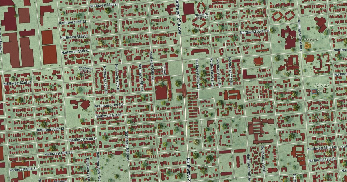 Map of Brownsville, Florida in 2026