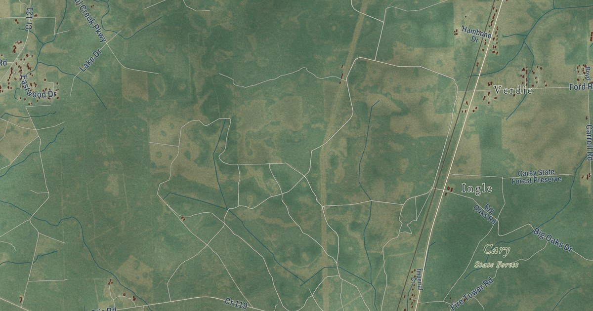 Detailed Map of Bryceville, Florida