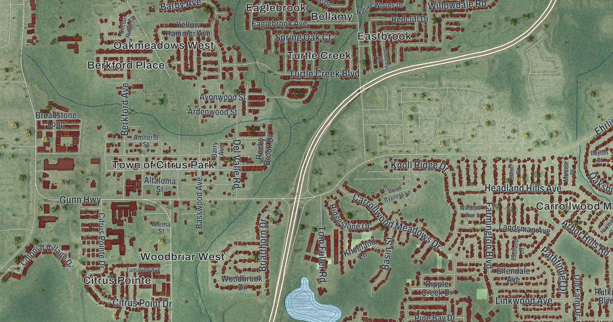 Map of Citrus Park, Florida in 2026