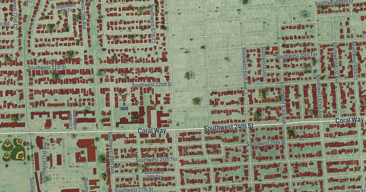 Map of Coral Terrace, Florida in 2026