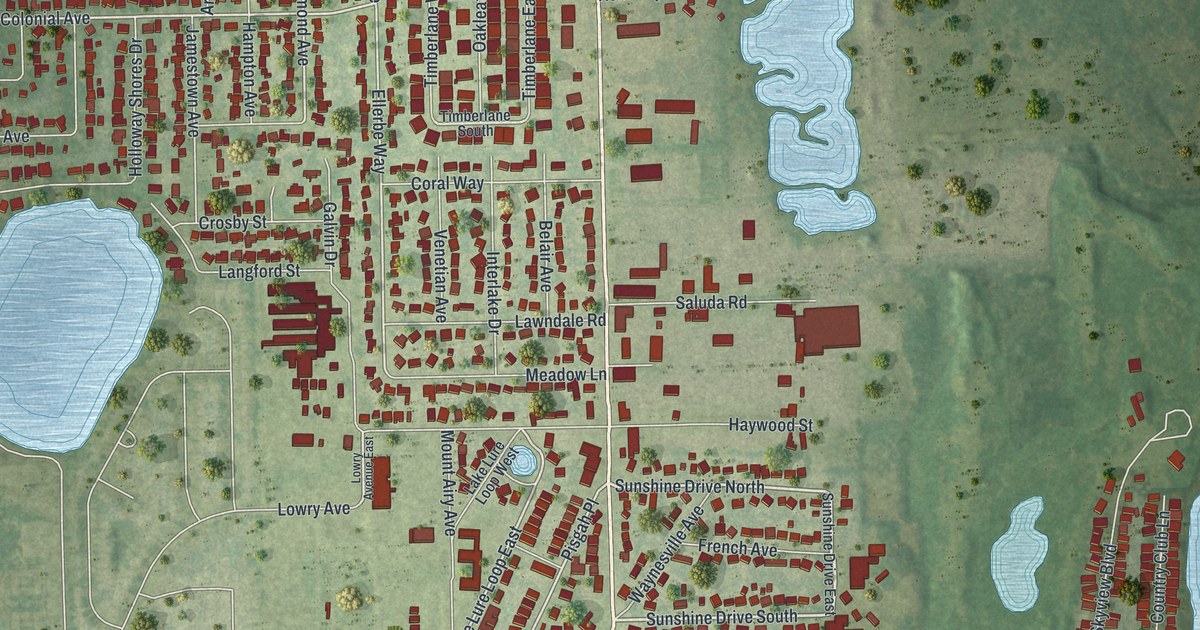 Map of Crystal Lake, Florida in 2026