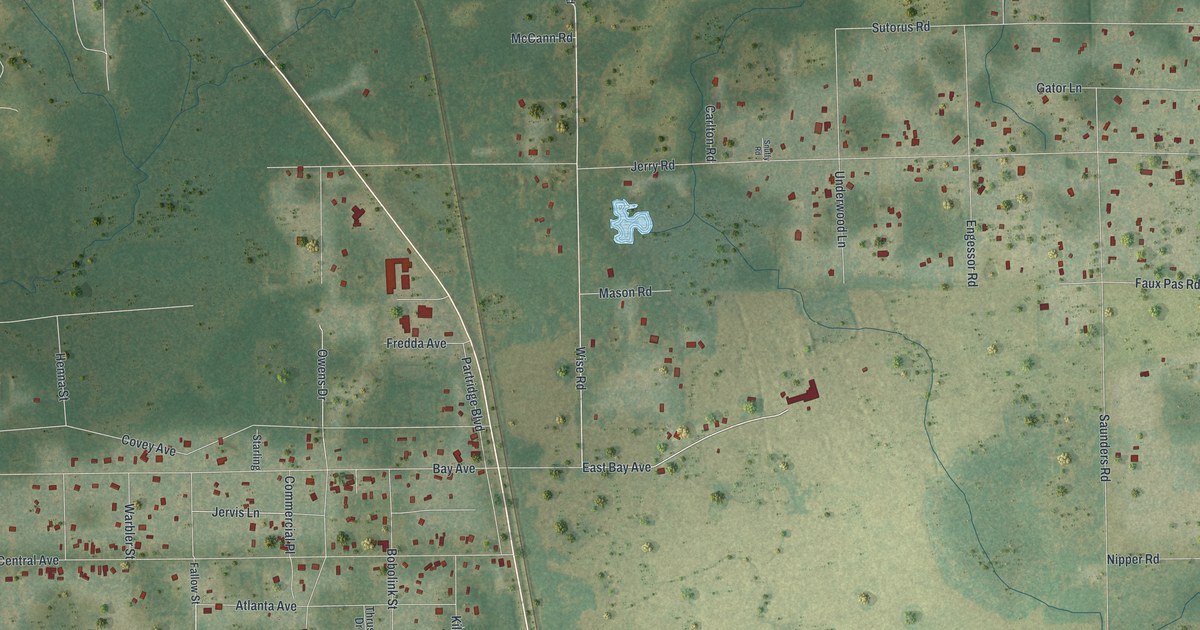 Map of Crystal Springs, Florida in 2026