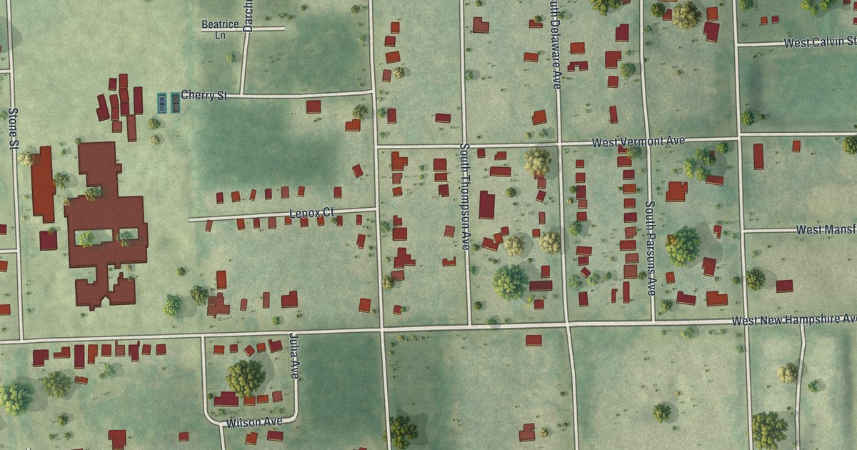 Map of DeLand Southwest, Florida in 2026