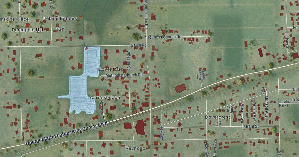 Map of Dover, Florida in 2026