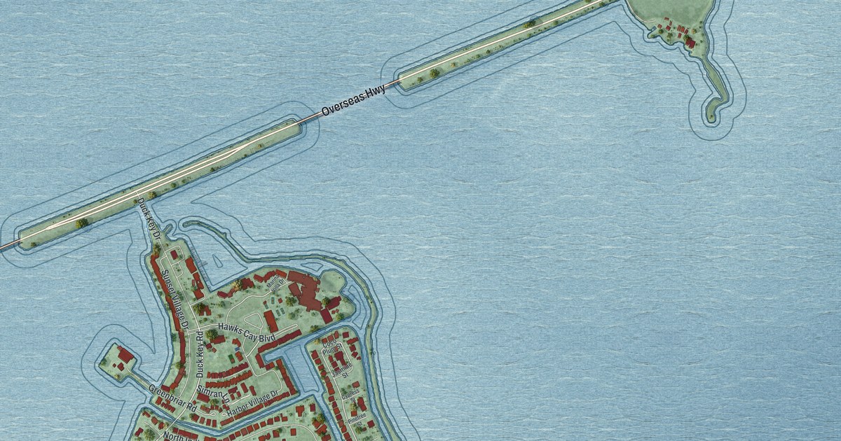 Map of Duck Key, Florida in 2026