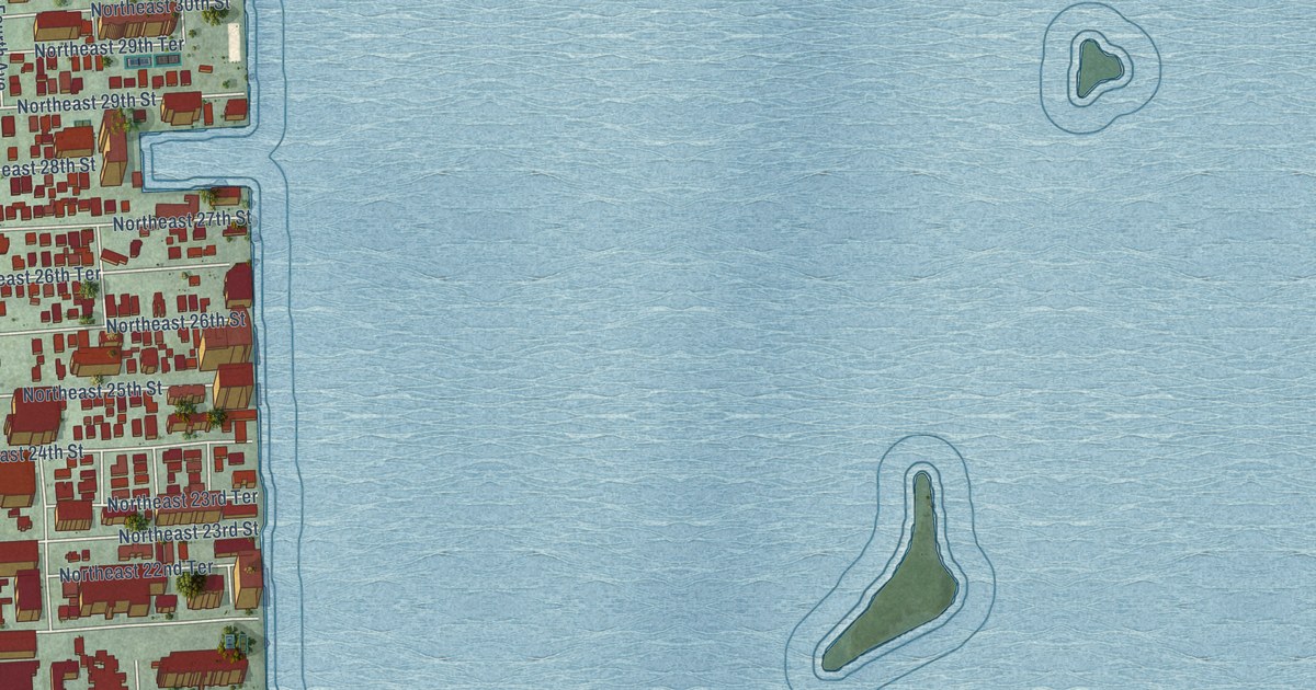 Detailed Map of Edgewater, Miami, Florida