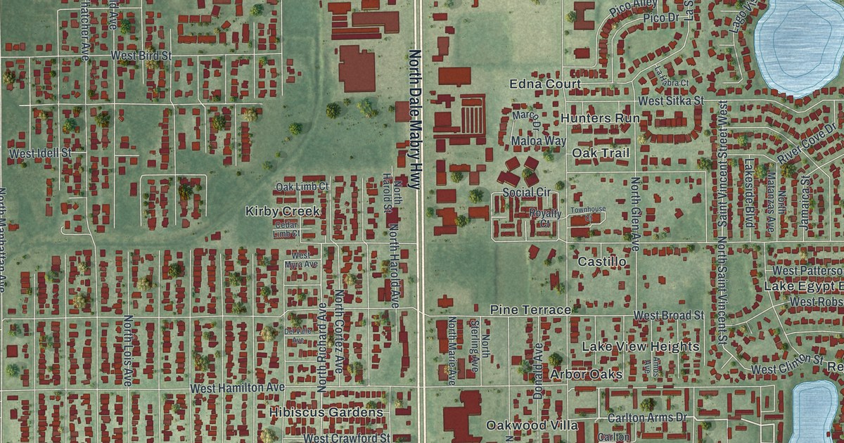 Map of Egypt Lake-Leto, Florida in 2026