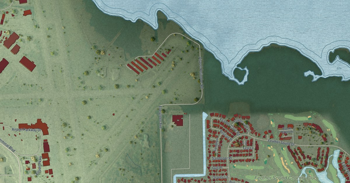 Map of Feather Sound, Florida in 2026