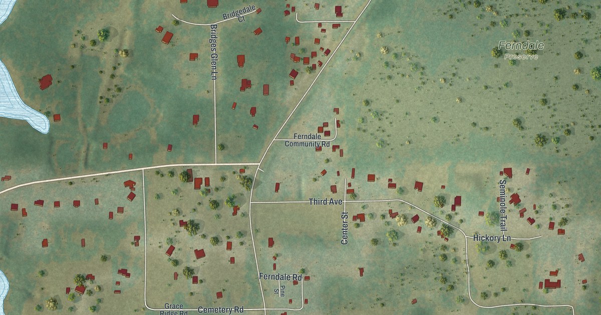 Map of Ferndale, Florida in 2026