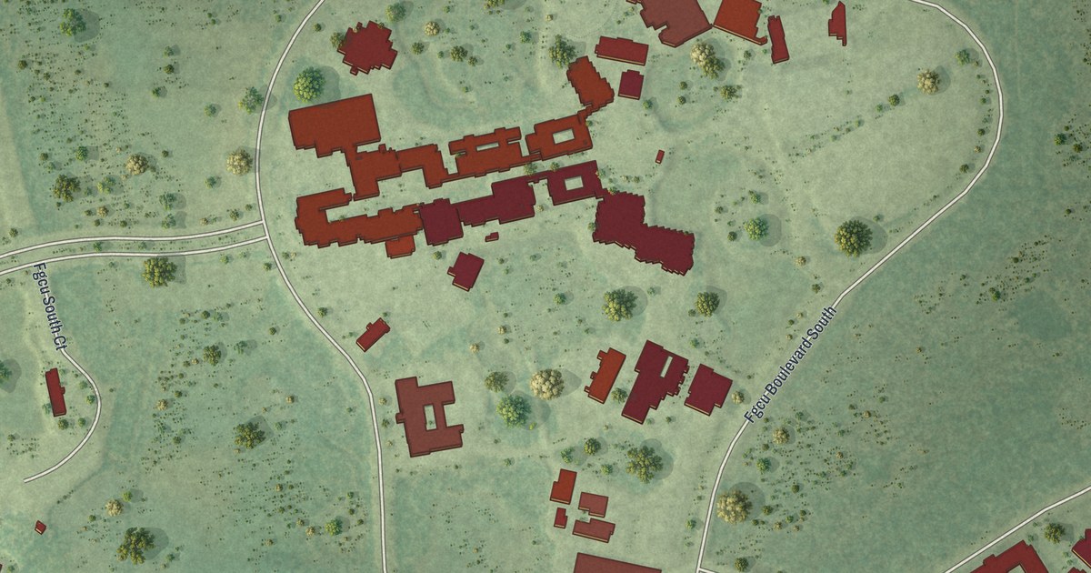 Map of Florida Gulf Coast University, Florida in 2026