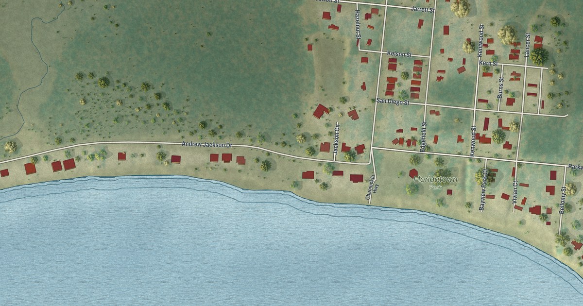 Map of Floridatown, Florida in 2026