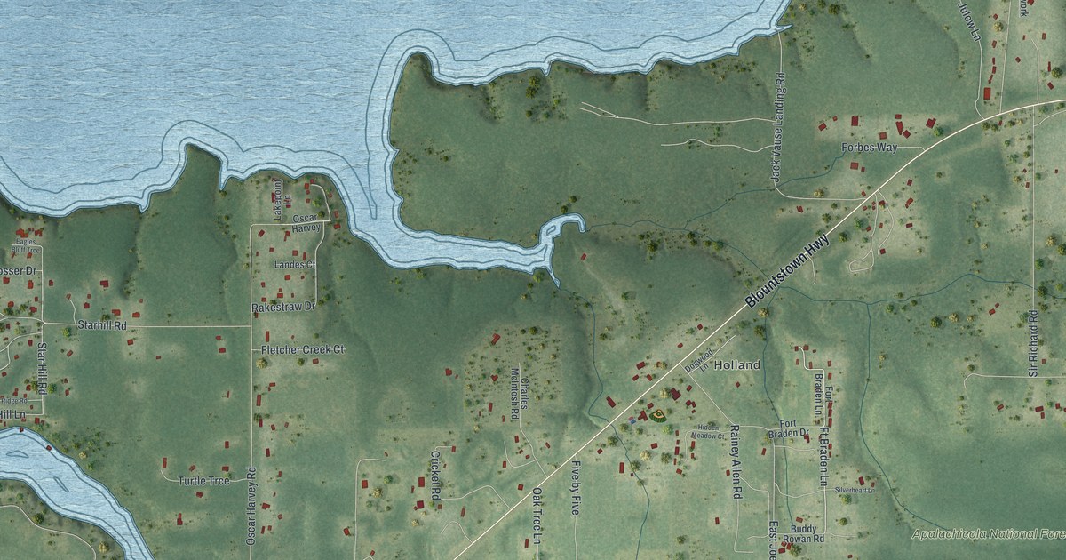 Map of Fort Braden, Florida in 2026