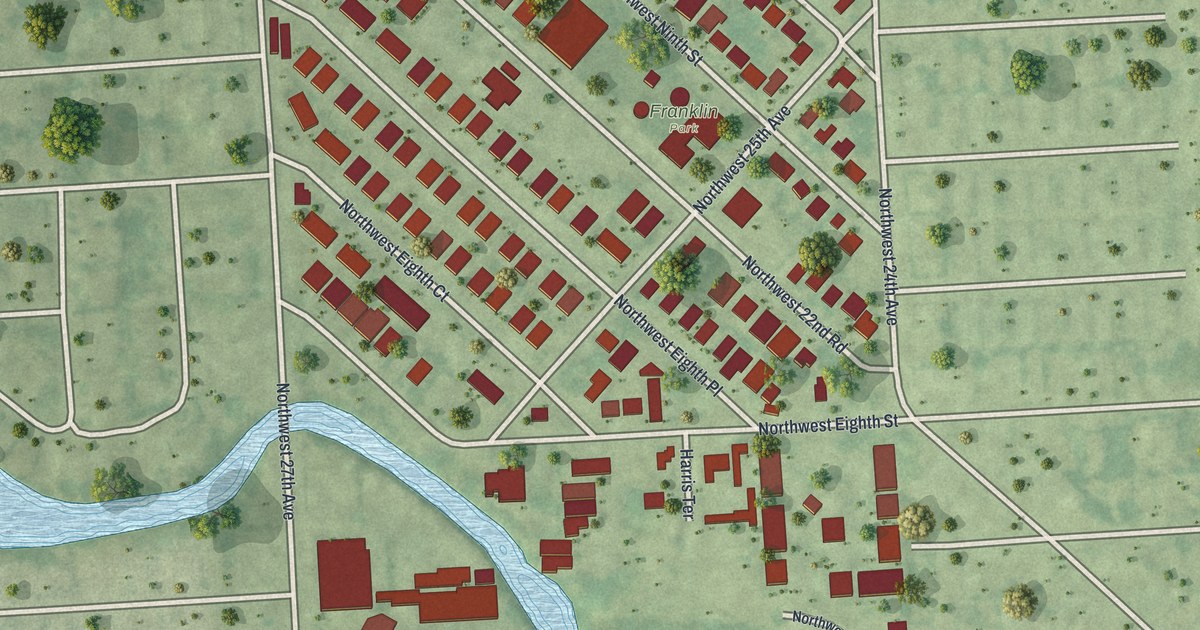 Map of Franklin Park, Florida in 2026