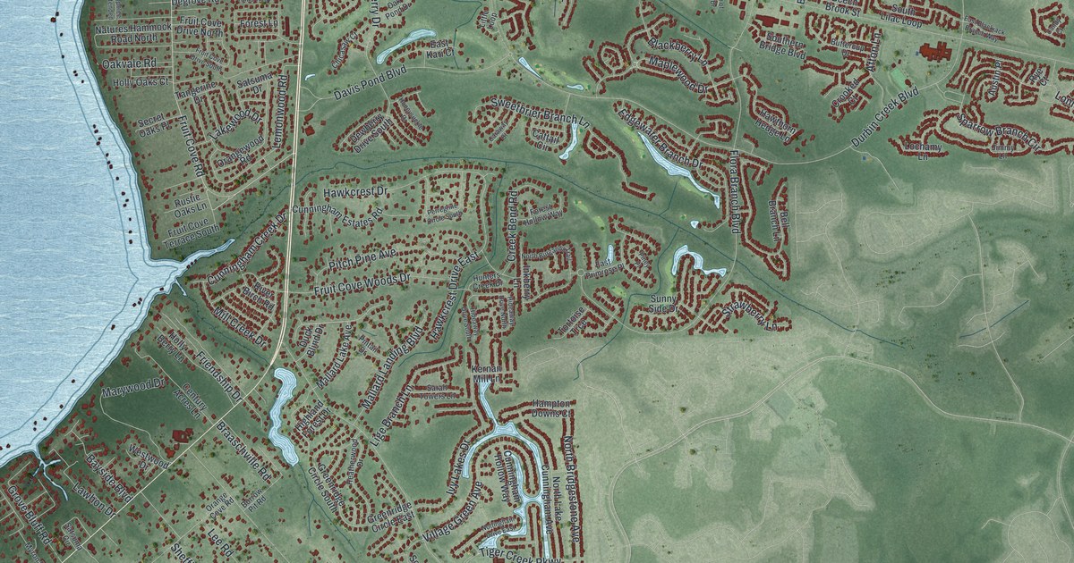 Map of Fruit Cove, Florida in 2026
