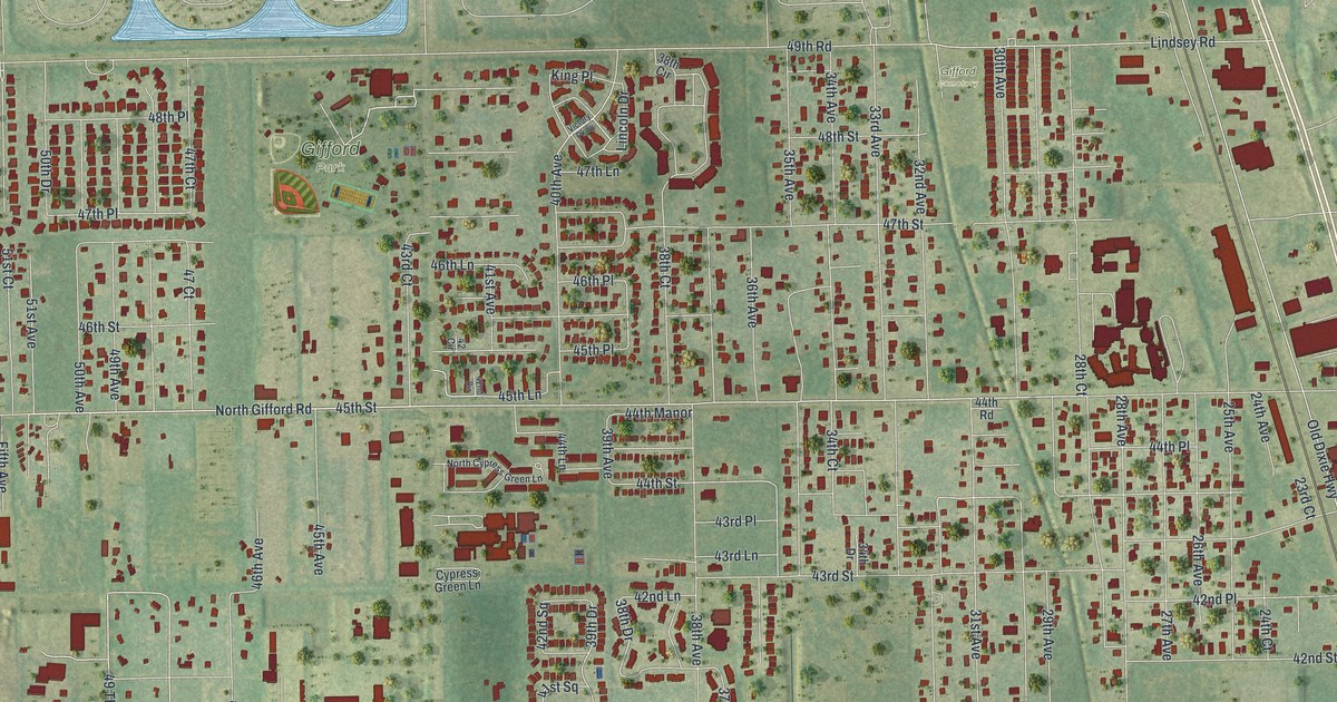 Map of Gifford, Florida in 2026