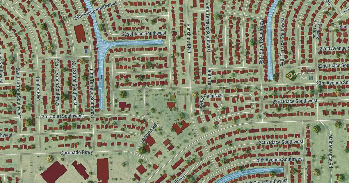 Map of Golden Gate, Florida in 2026