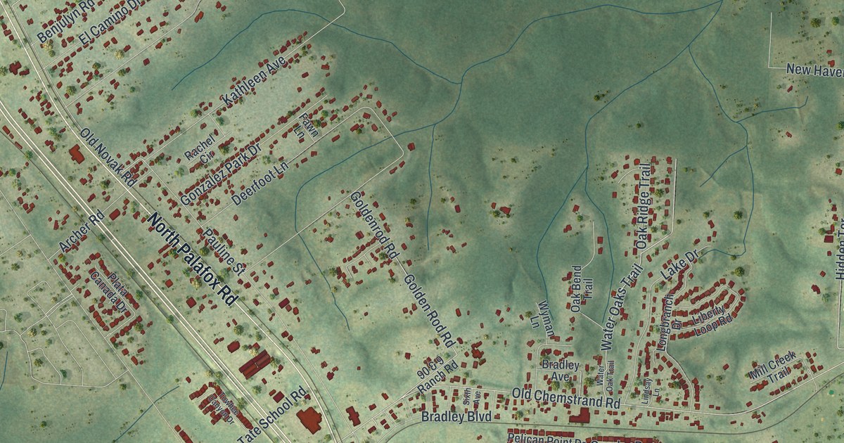 Map of Gonzalez, Florida in 2026
