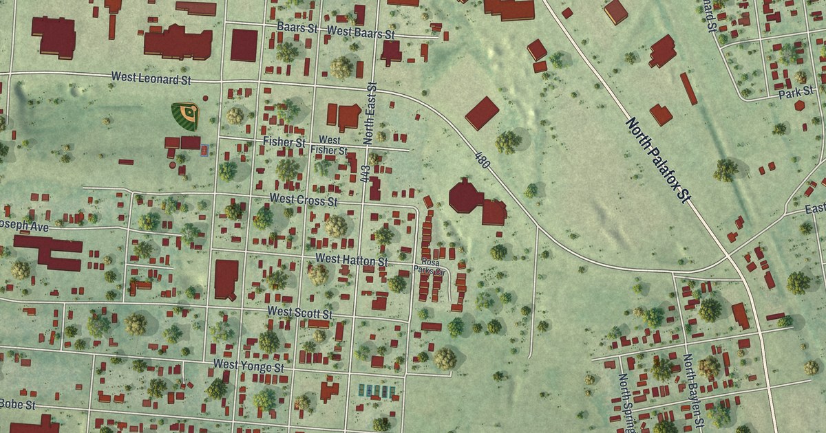 Map of Goulding, Florida in 2026