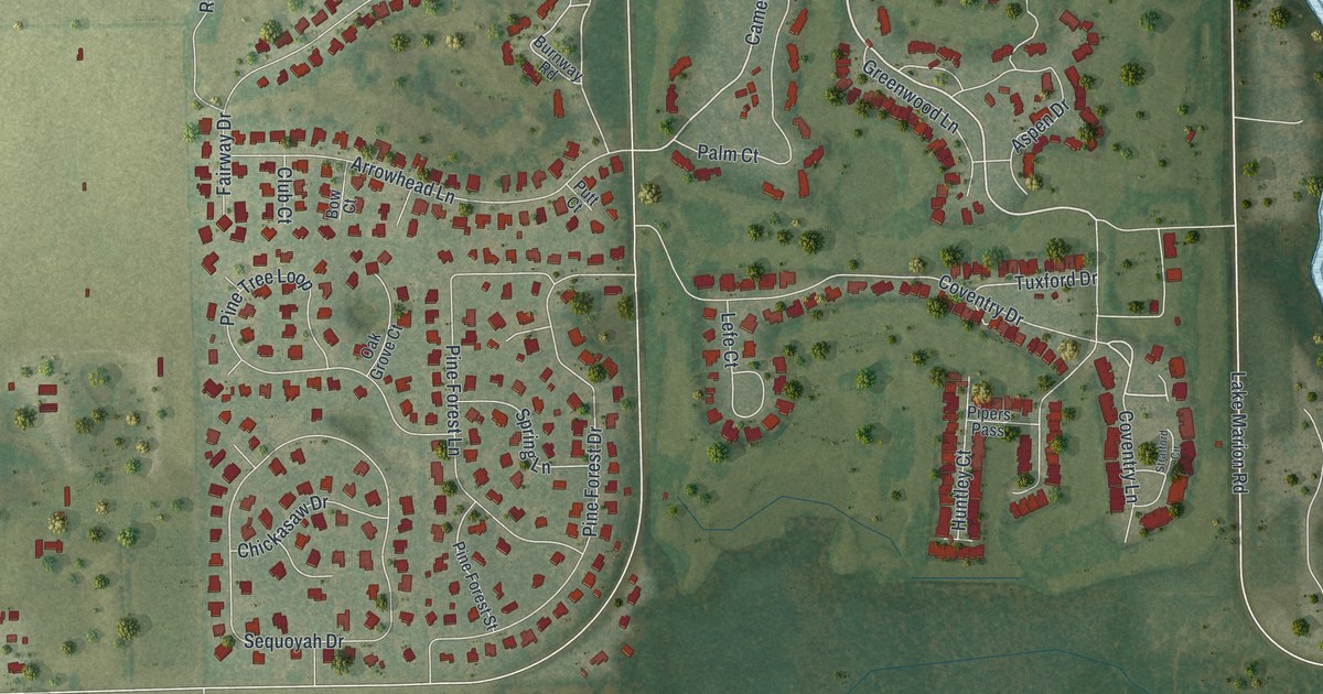 Map of Grenelefe, Florida in 2026
