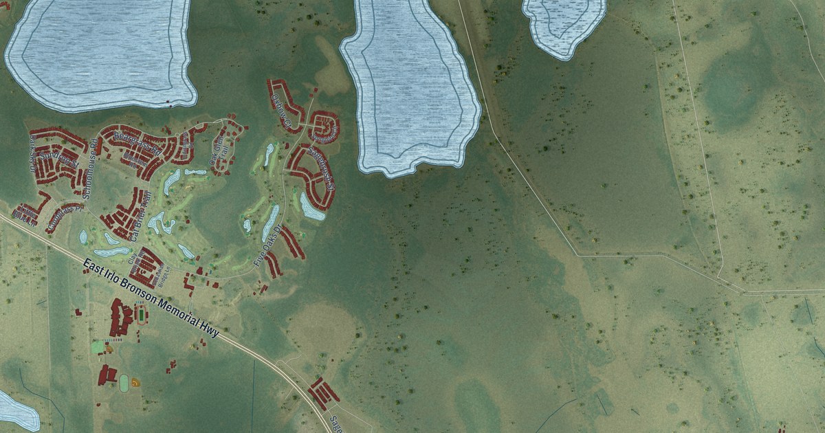 Detailed Map of Harmony, Florida
