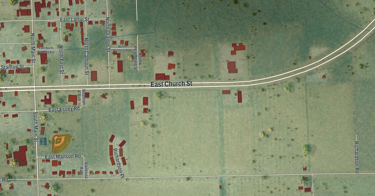 Map of Hastings, Florida in 2026