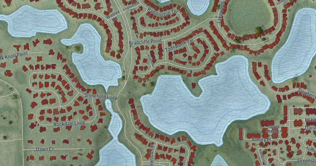 Map of Heathrow, Florida in 2026