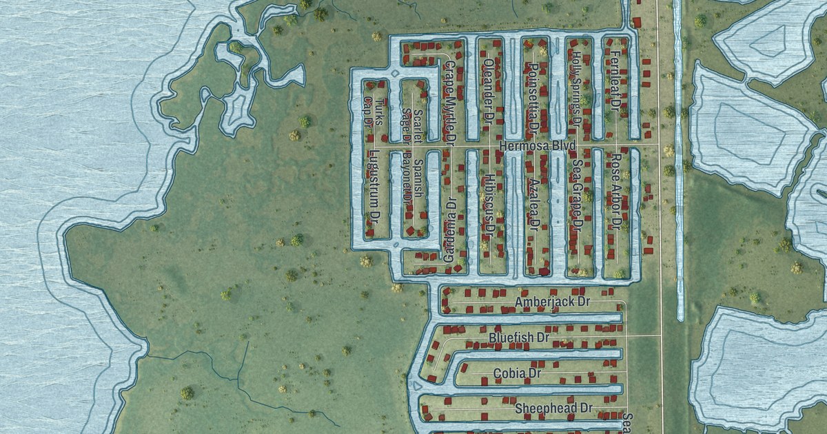 Map of Hernando Beach, Florida in 2026