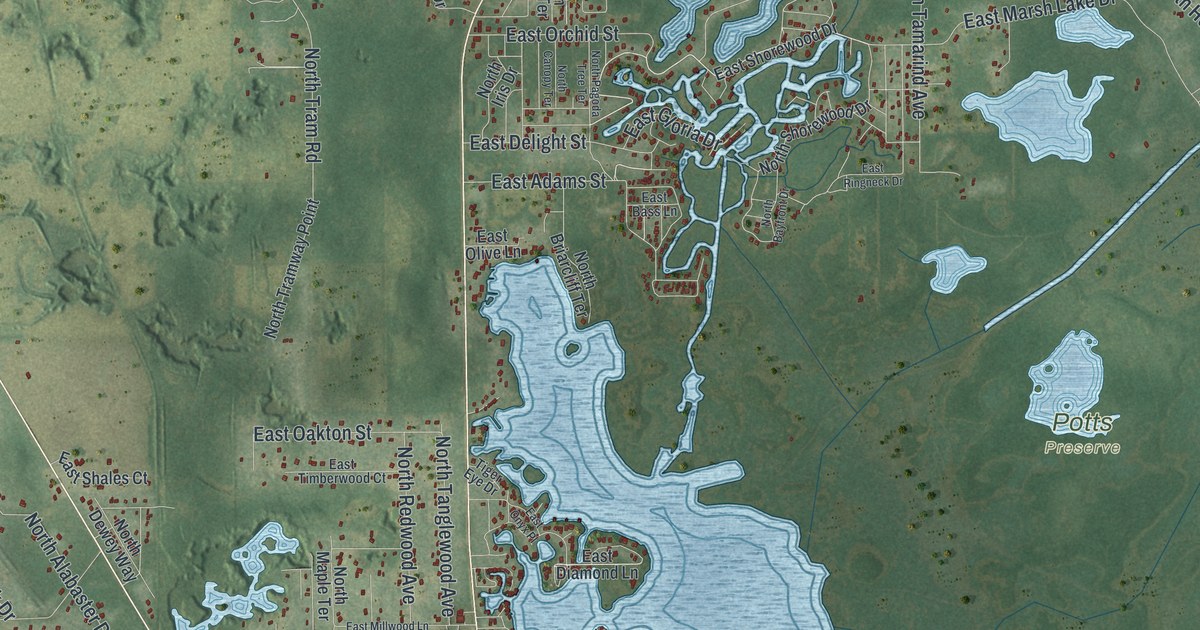 Map of Hernando, Florida in 2026