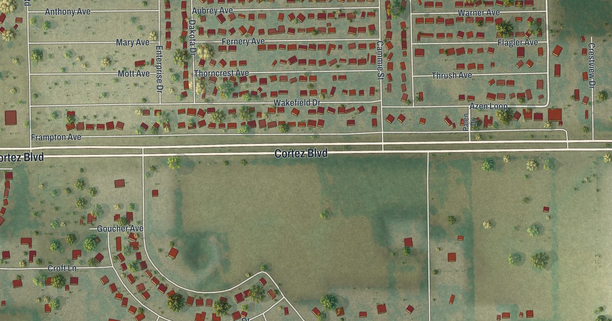Detailed Map of Hill ‘n Dale, Florida