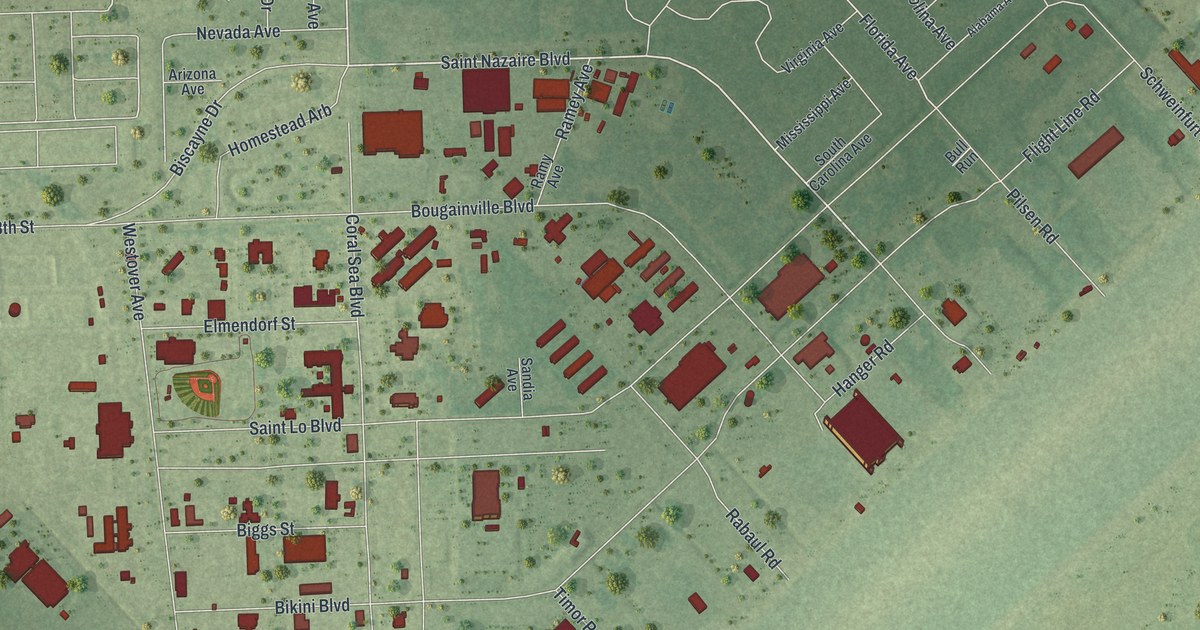 Map of Homestead Base, Florida in 2026