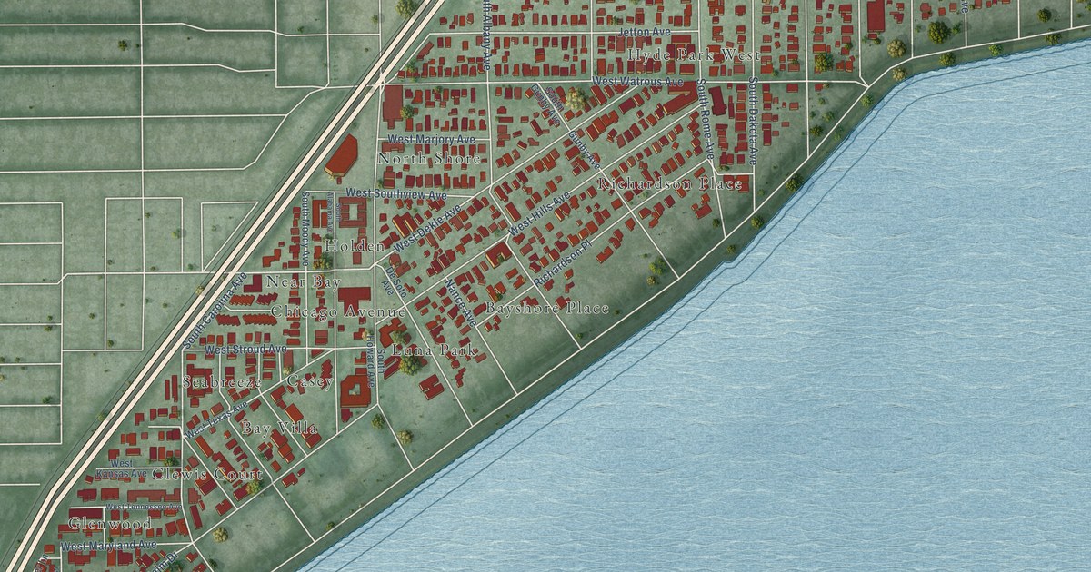 Detailed Map of Hyde Park, Florida