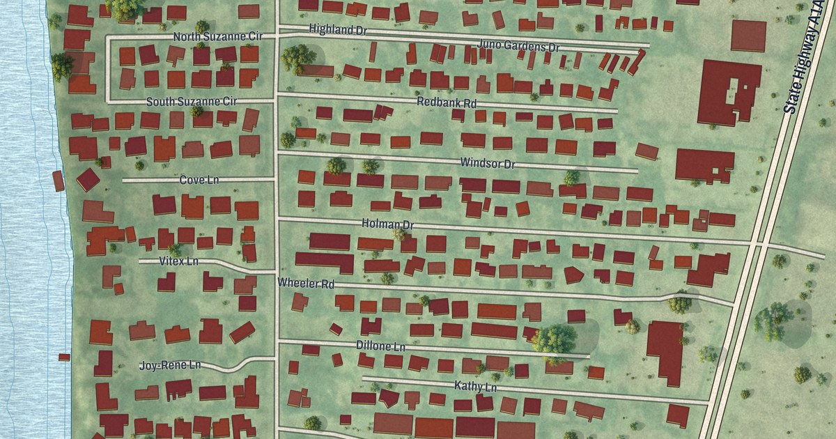 Map of Juno Ridge, Florida in 2026
