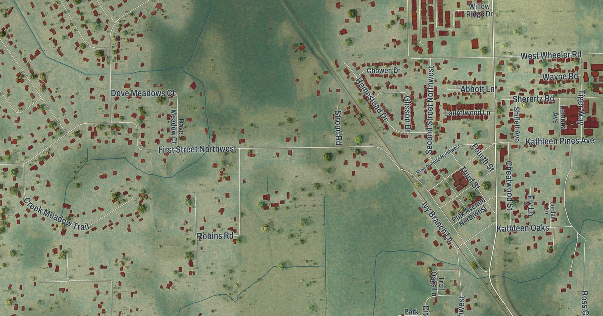 Map of Kathleen, Florida in 2026