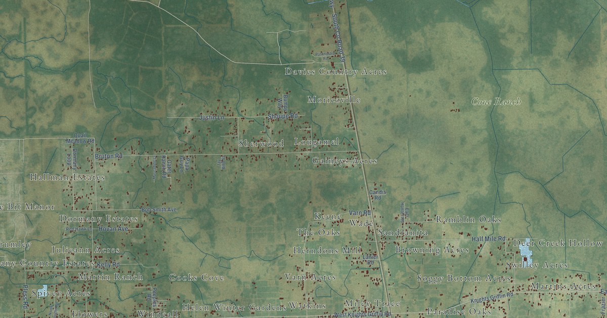 Detailed Map of Knights, Florida