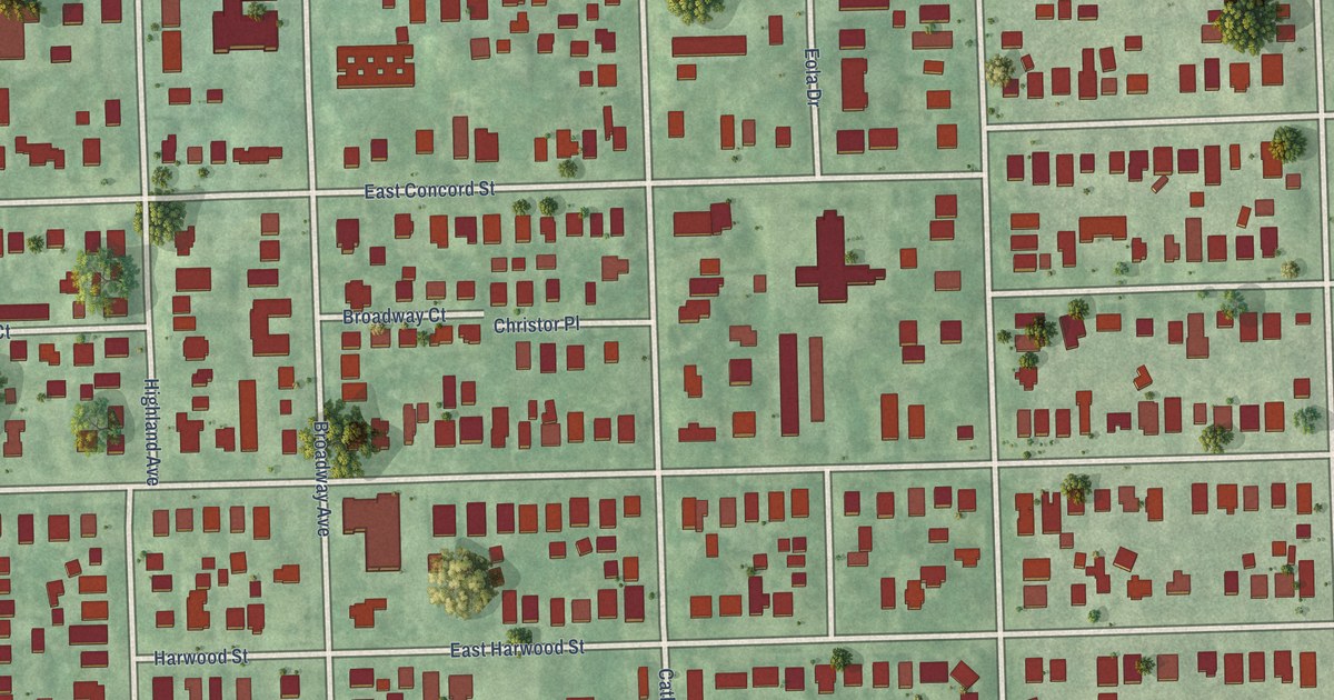 Detailed Map of Lake Eola Heights, Florida